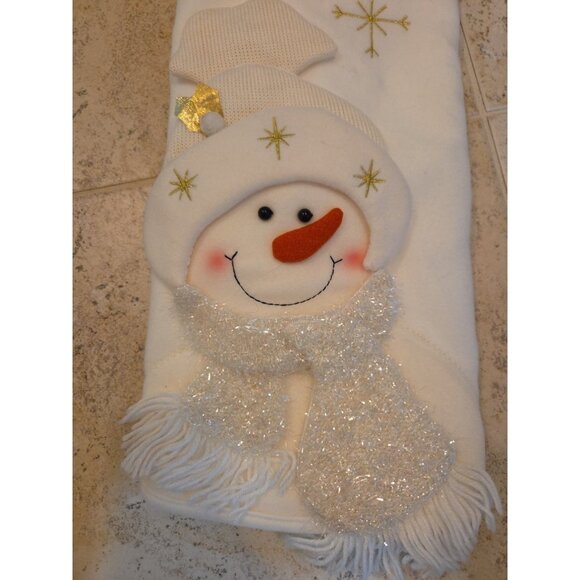 Vintage New Snowman Trim A Home Tree Skirt 48" - Picture 2 of 6